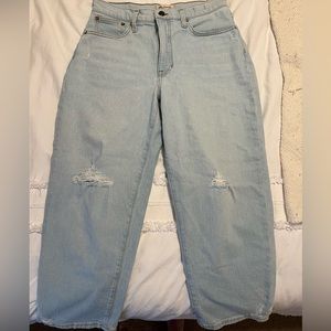 Madewell Balloon Jeans; Light Wash; Size 29 Petite